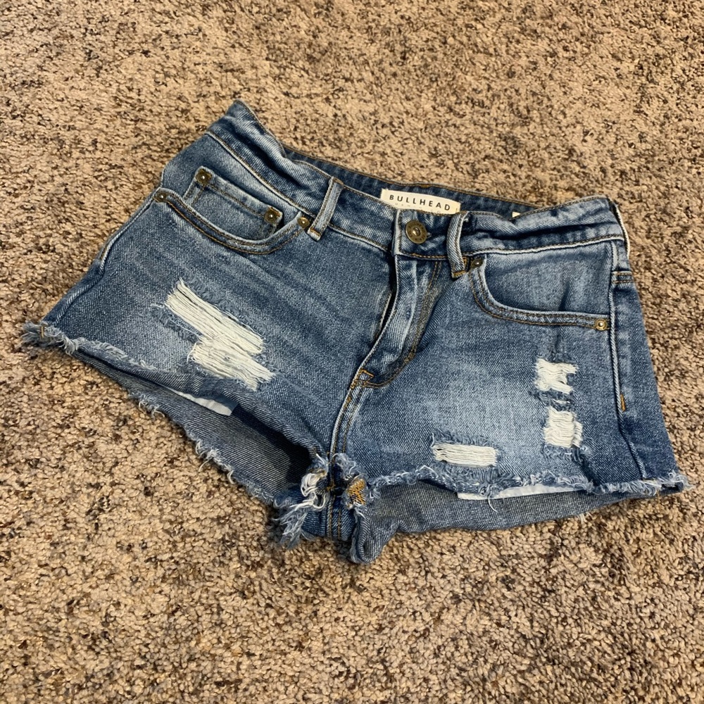 Bullhead Denim Co Denim Jean High Rise Shorts - Picture 3 of 8